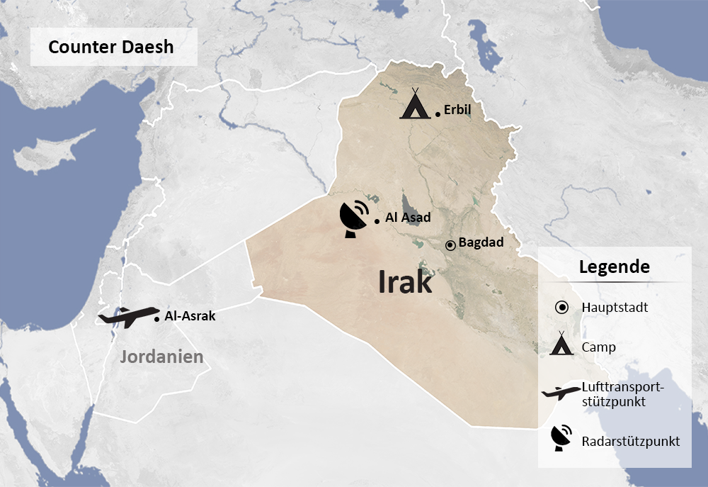 Bundestag verlängert den Einsatz im Irak​